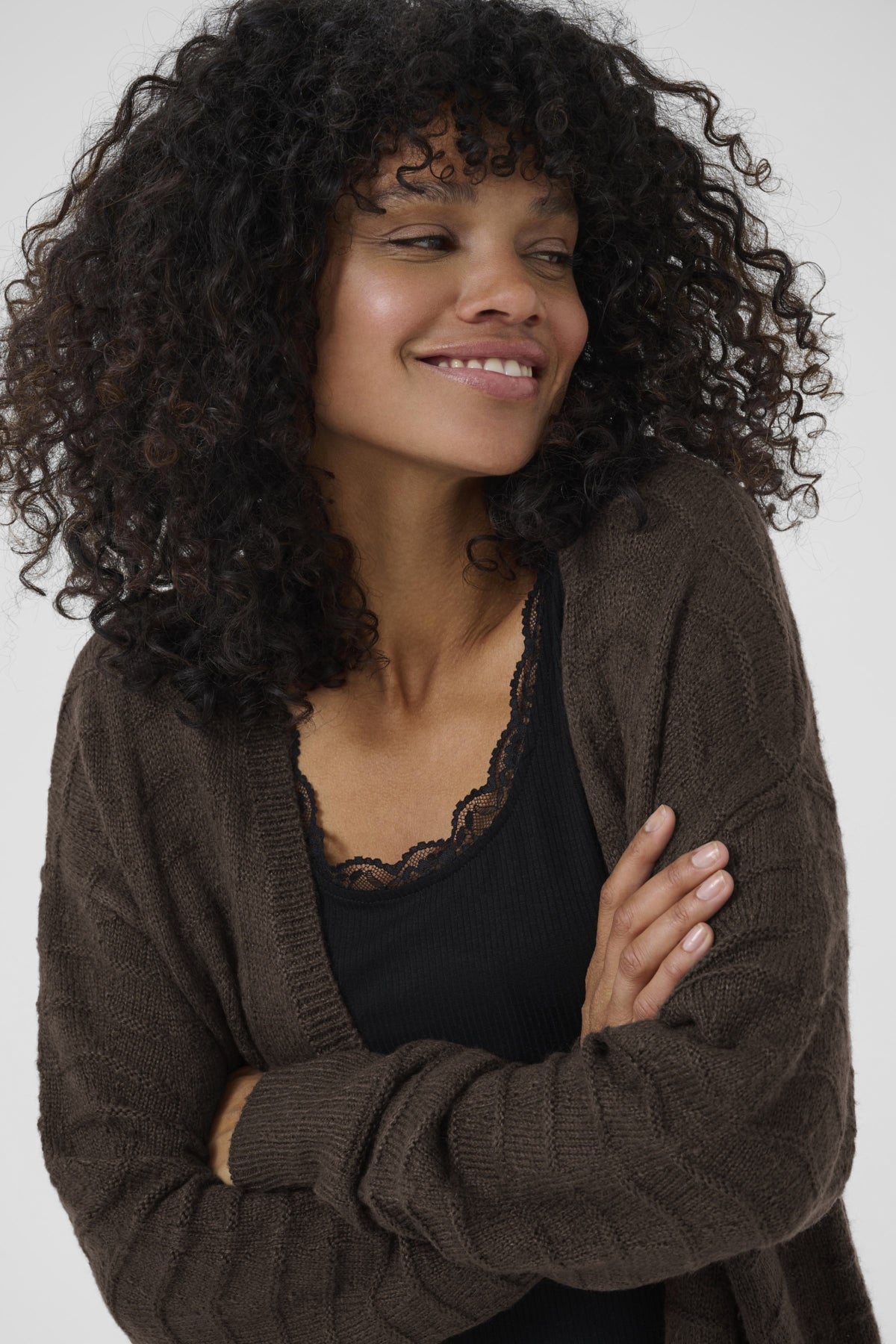 Kaffe Clothing KAemria Knit Cardigan Black Coffee