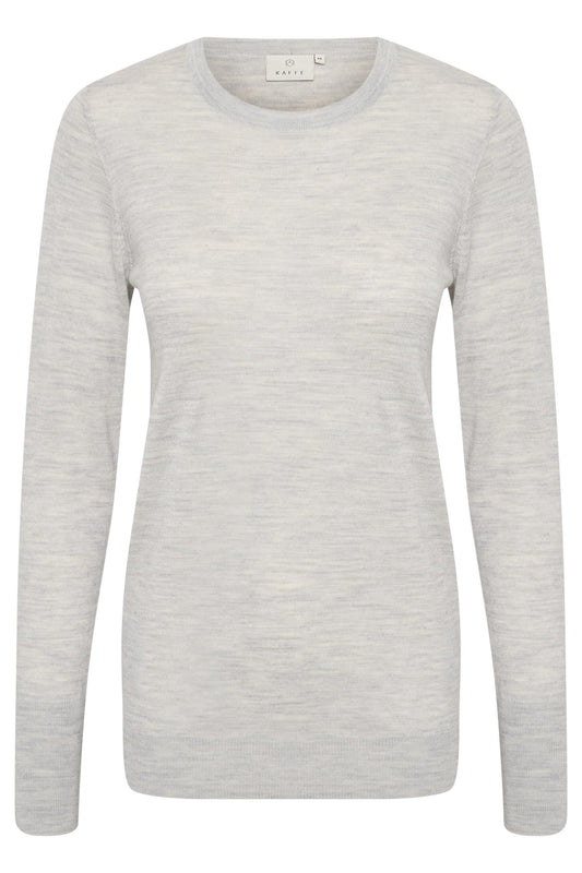 Kaffe Cloting KAmerin Pullover Light Grey Melange