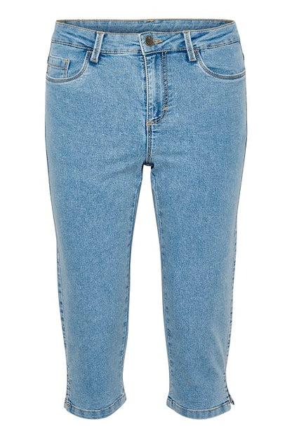 Kaffe Clothing KAvicky Capri Jeans Light Blue
