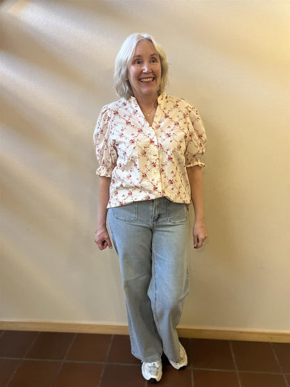 Kaffe Clothing KAbrook HW Reg Fit Jeans Light Blue Wash 32 tommer