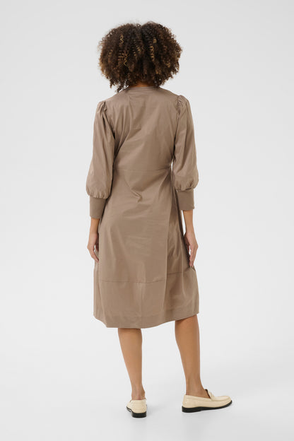 Culture CUantoinett 3/4 Sleeve Dress Pine Bark
