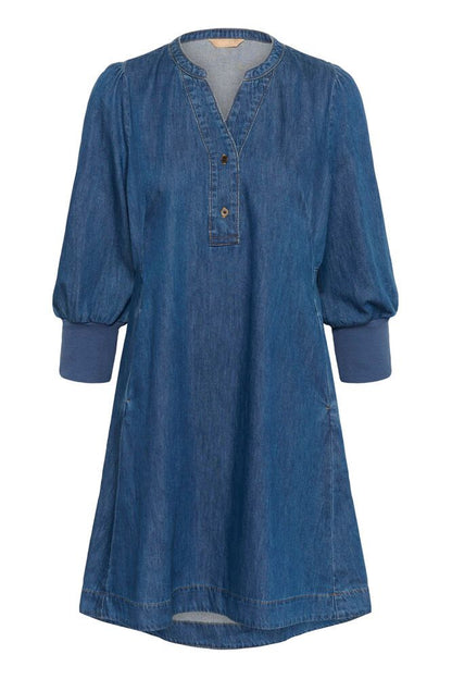 Culture CUarpa Short Dress Dark Blue Wash