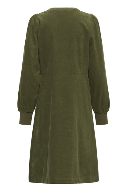 Culture CUula Rhaena LS Dress Burnt Olive