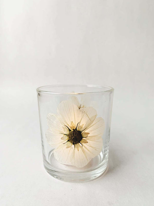 Trend Design Lysglass botanikk 9×10 cm creme