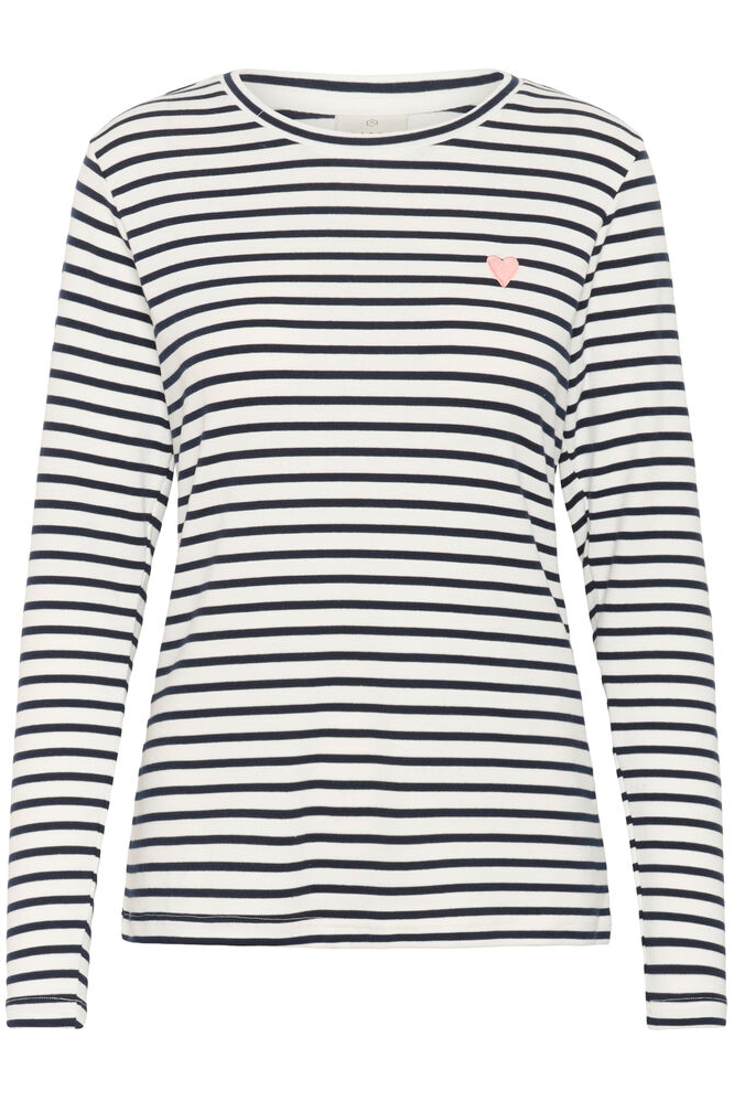 Kaffe Clothing KAliddy T-Shirt Chalk/Midnight Marine