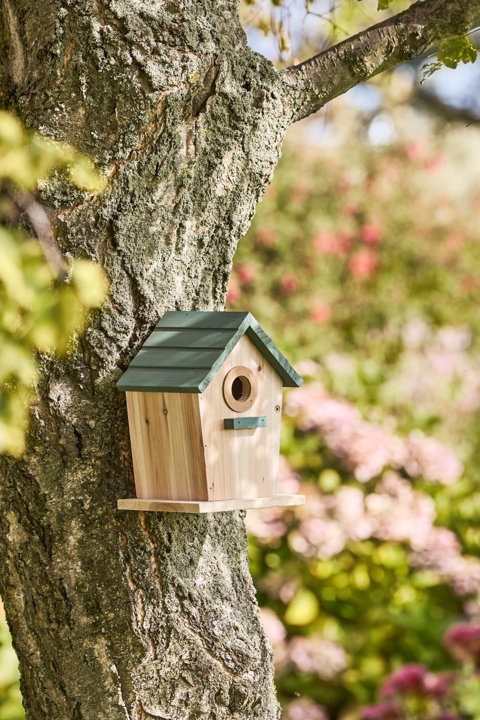 Ib Laursen Fuglehus Naturfarget M/Støvgrønt Tak