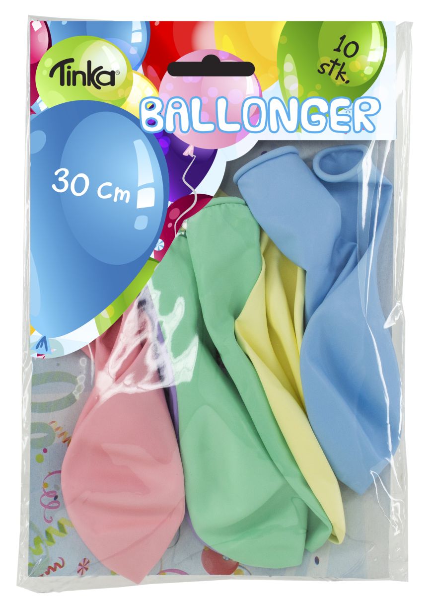 Ballonger Pastell 10pk