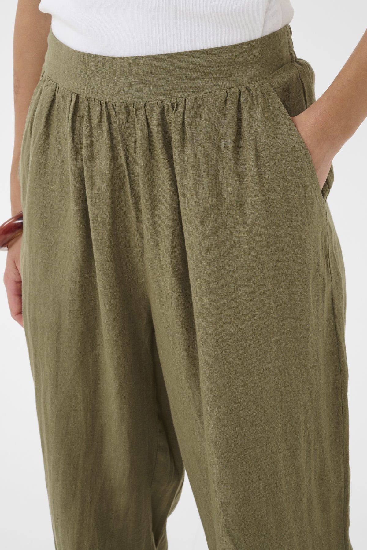 Culture CUaniela Molly Pants Dusky Green