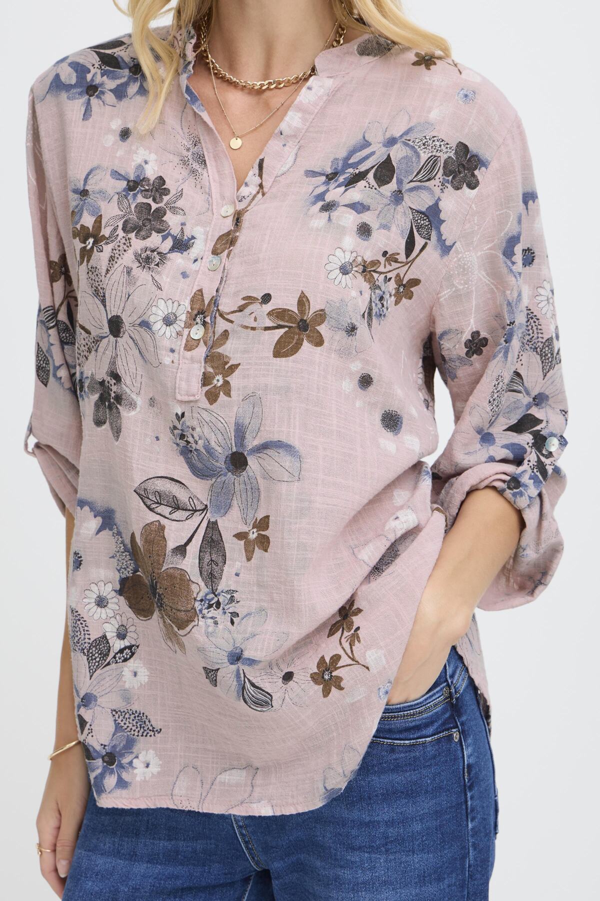 Sorbet SBalexa FL Blouse Rose Smoke
