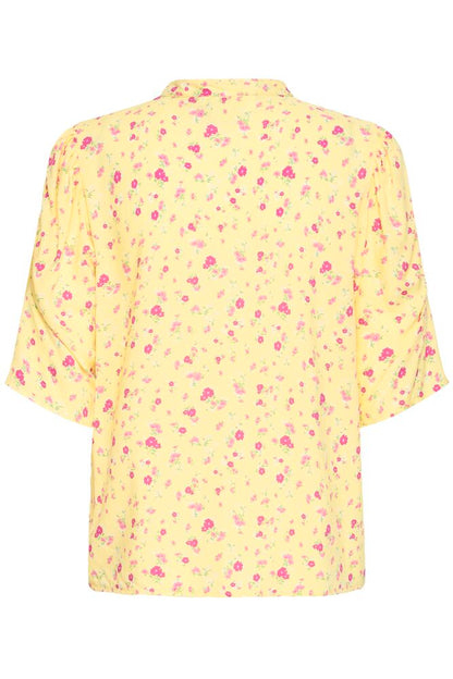 Ichi IHvera – Gul bluse med blomsterprint