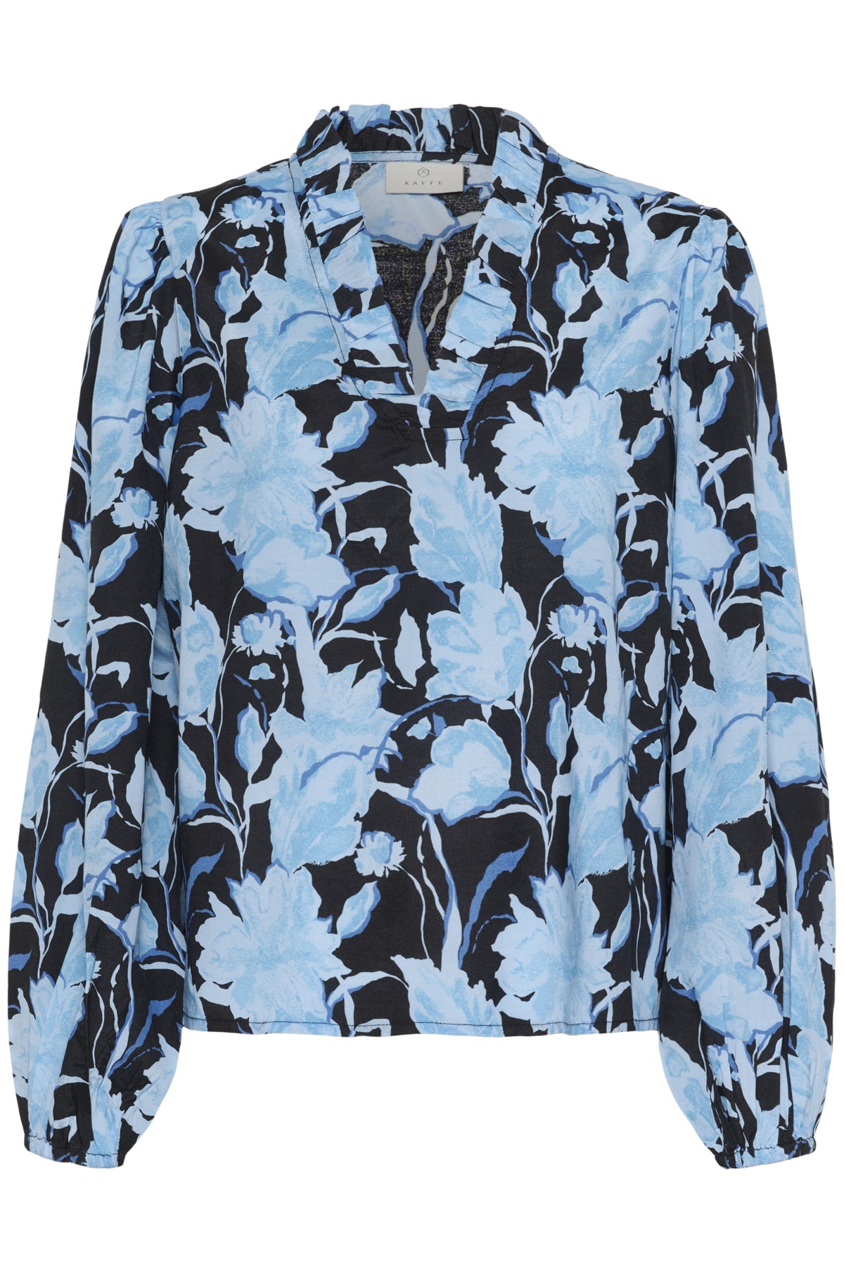 Kaffe Clothing KAsasia Blouse Blue Snake Flower