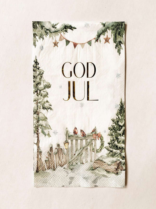 Serviett buffet Landskap «god jul»