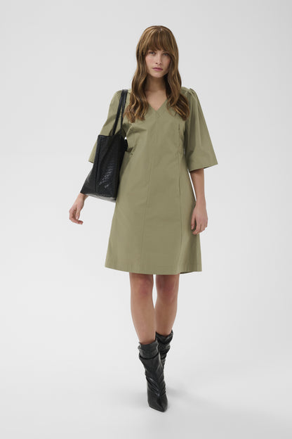 Culture CUbendine Dress - Dusky Green