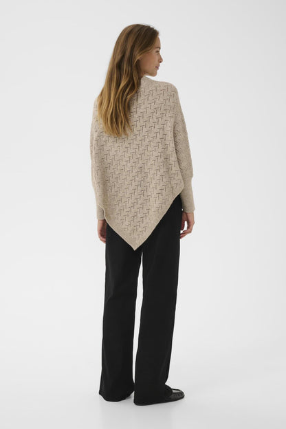 Kaffe Clothing KAoline Poncho Gray Melange