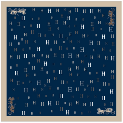 Silkeskjerf Bandanas - mørkeblå
