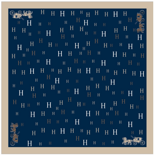 Silkeskjerf Bandanas - mørkeblå