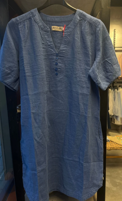 Makeløs Linkjole Solberg Denim