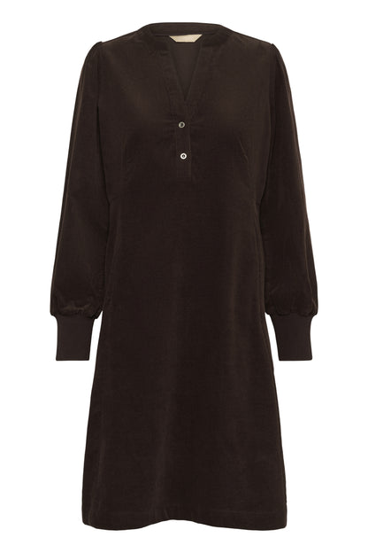 Culture CUula Rhaena LS Dress Coffee Bean