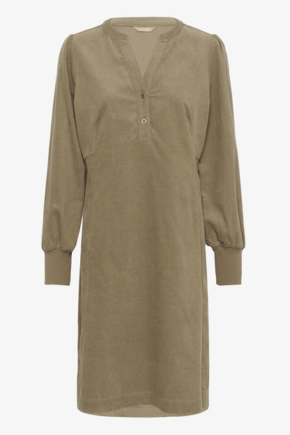 Culture CUula Rhaena LS Dress Timber Wolf