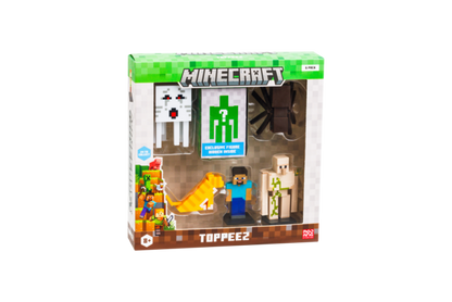MINECRAFT 3D Figure 6 pack Deluxe box