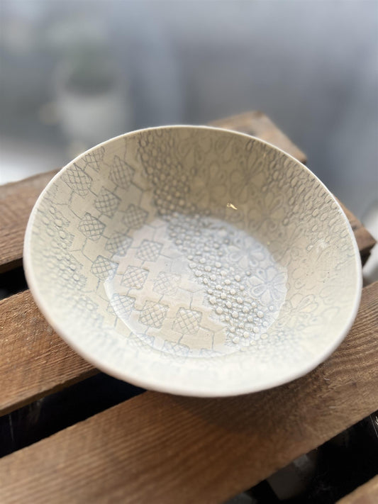 Wonki Ware Rund Skål Gråblå