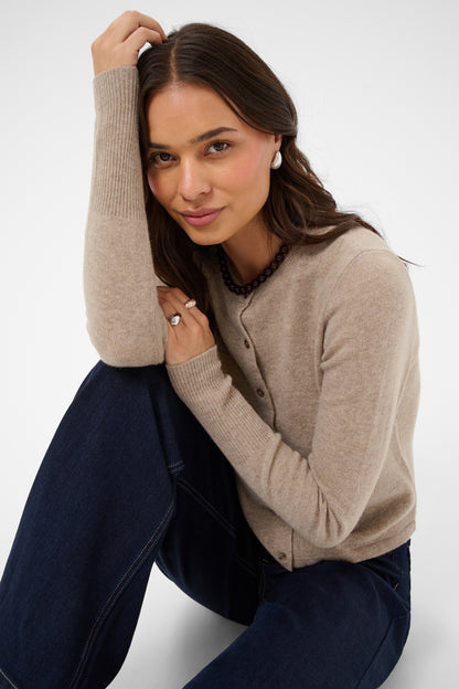 Kaffe Clothing KAcashie Cardigan Beige Melange