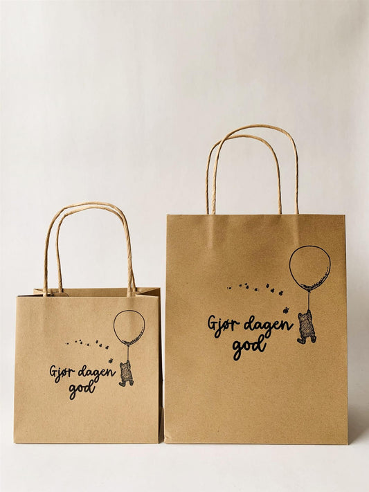 Trend Design Gavepose "Gjør dagen god" (16x16 cm)