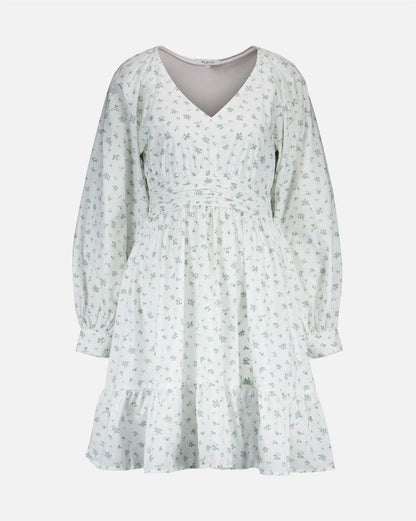 Floyd Fione – Offwhite kjole med delikat blomsterprint