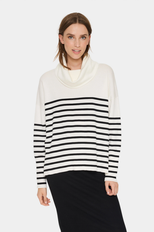 Saint Tropez Grilasz Cowlneck Pullover Ice