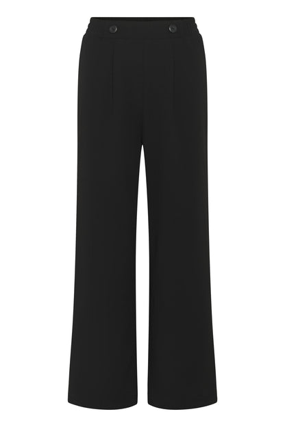 Kaffe KAphoebe Pants – Sort bukse med knappedetaljer
