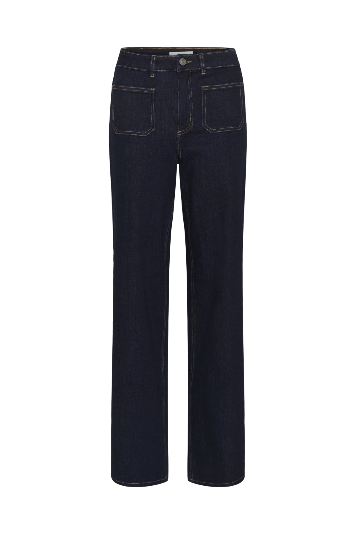 Kaffe Clothing KAbrook HW Reg Fit Jeans Dark Blue Unwashed Denim 34 tommer