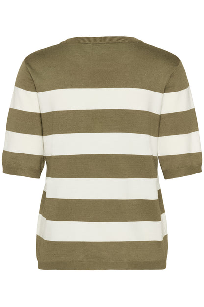 Kaffe Clothing KAlizza Striped Knit Dusky G. W. Chalk Wide Stripe
