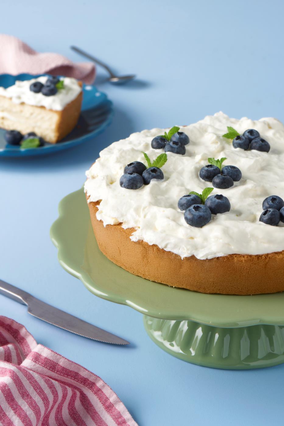 Ib Laursen Kjøkkenhåndkle Linea med lyserosa og bringebærfargede smale striper