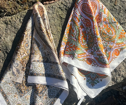 Nora Norway Scarf Summer Lene Orange
