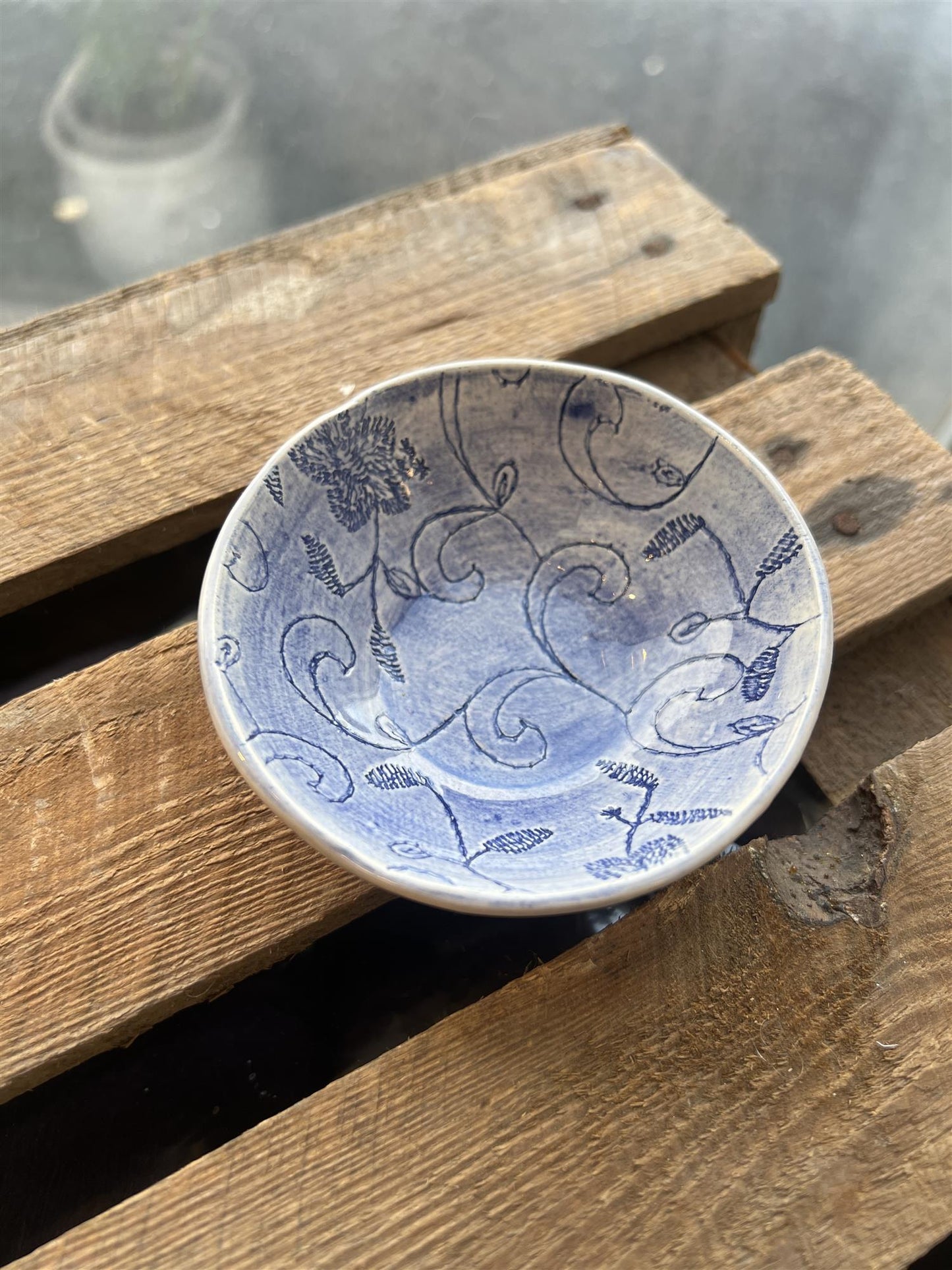 Wonki Ware Liten Skål Mørkeblå 8,5 Cm