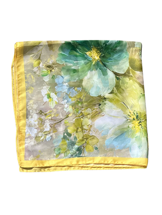 Nora Norway Silkeskjerf S26 Meadow Yellow