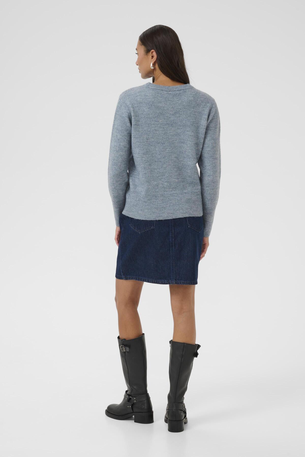Kaffe Clothing KAniel Crew Neck Pullover Windward Blue
