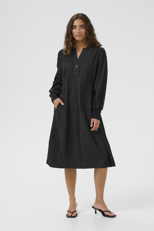 Culture CUallura Arpa Rib Dress Black Wash