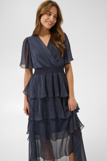 Kaffe Clothing KAlouisa Dress Blue Blurry Stripes