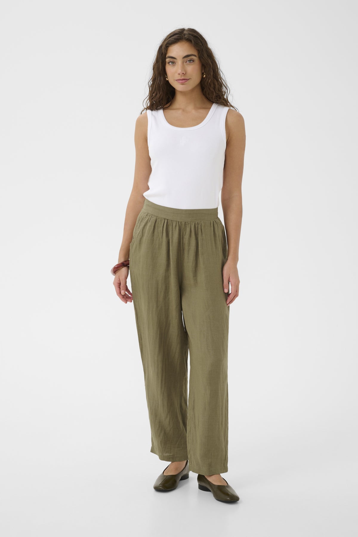 Culture CUaniela Molly Pants Dusky Green