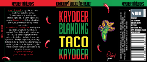 Krydderblanding Taco Krydder