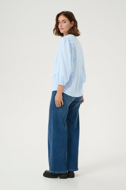 Kaffe Clothing KAjollia Blouse Soft Chambray