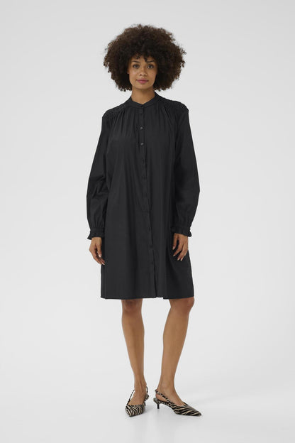 Culture CUceleste Smock Dress Black