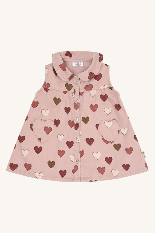 Hust And HCCatinka Fine Twill Old Hearts Adobe Rose
