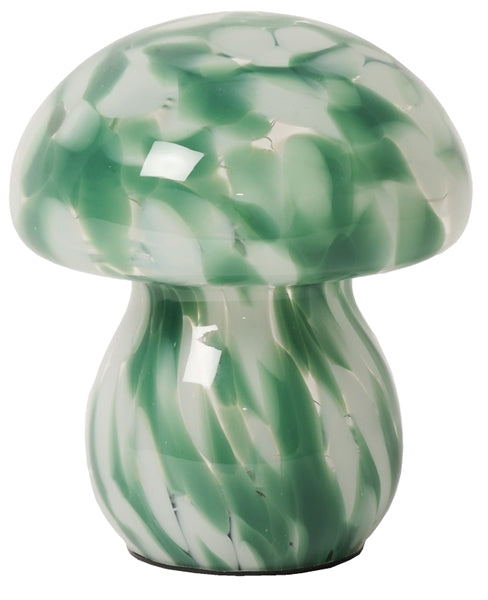 Lampe Mushy, chips, grøn/hvid, 16xø13 cm