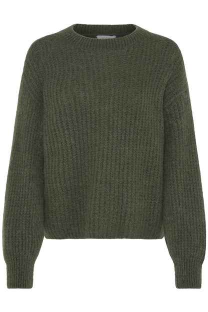Sorbet SBgulvig Bellis Knit Blouse Dusty Olive