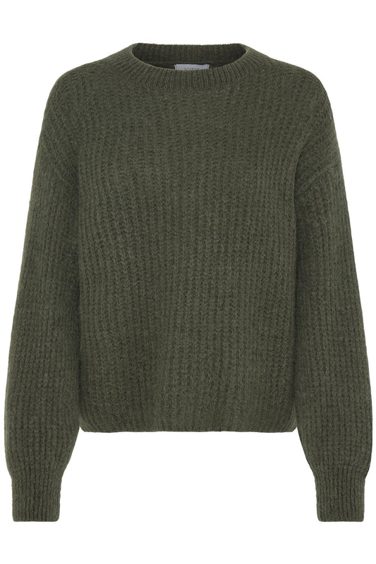Sorbet SBgulvig Bellis Knit Blouse Dusty Olive