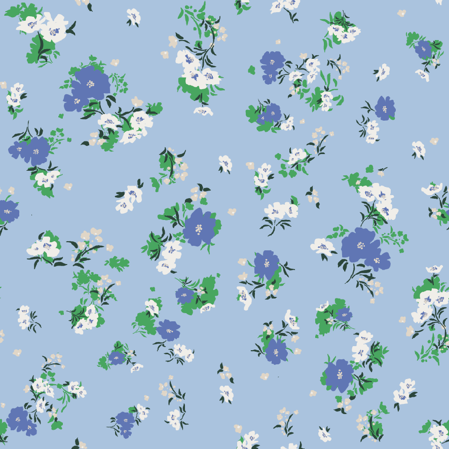 Ichi IHvera – Lyseblå bluse med blomsterprint