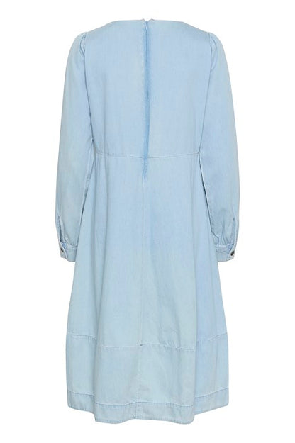 Culture CUlivie Arpa V-neck Dress Light Blue Wash