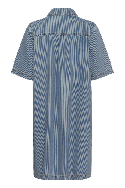 Culture CUayna SSDress Blue/White Stripes